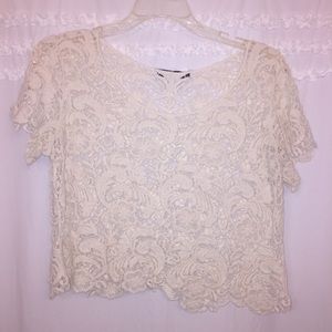 Forever 21 crochet crop top